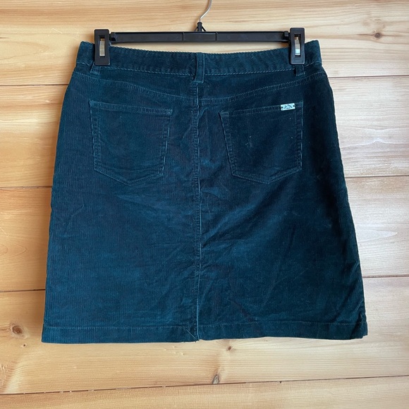 Green L.L.Bean corduroy mini skirt - Picture 3 of 6